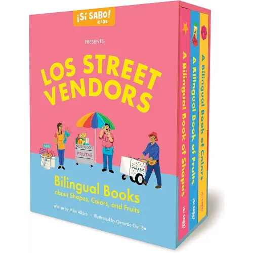 Los Street Vendors: Bilingual Book Set about Shapes, Colors, and Fruits (Si Sabo Bilingual Books for Kids)