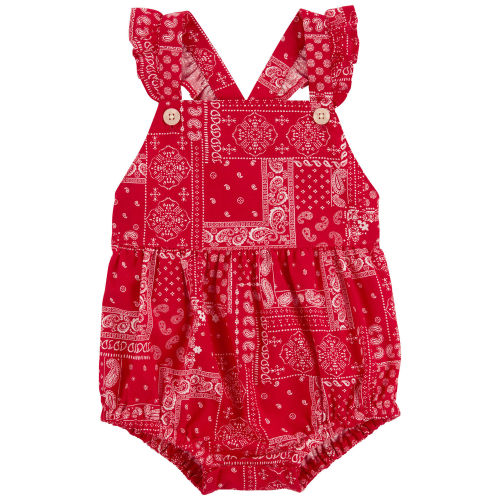 Baby Bandana Print Criss-Cross Bubble