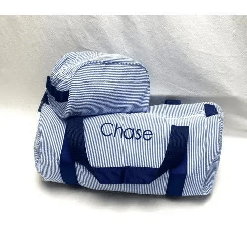 Travel set – duffel and dopp kit – navy | Kidoodles Inc