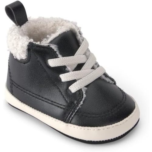 Carter's Baby Boots for Boys - Black F26 - Size 0-3 Months
