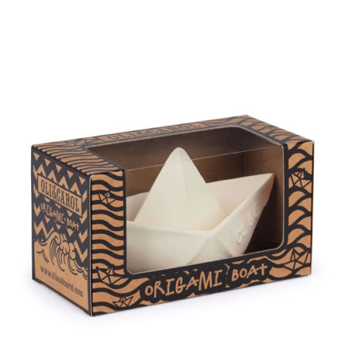 Origami Boat White Bath Toy
