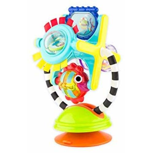 Sassy Fishy Fascination Station 2-in-1 Suction Cup High Chair Toy | Developmental Tray Toy for Early Learning | for Ages 6 Months and Up