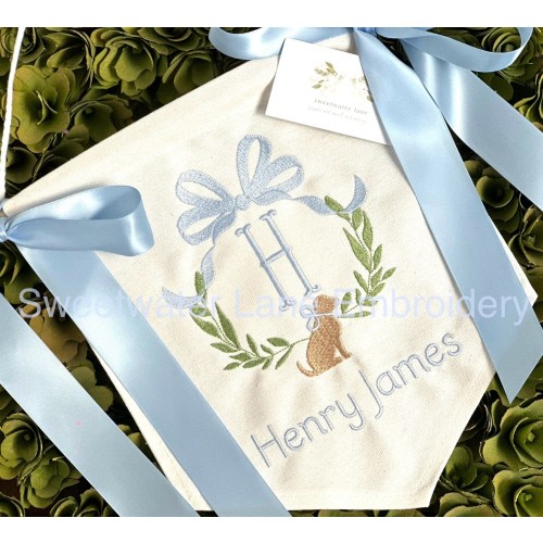 Custom Baby Banner with DOG Lab Golden Retriever Baby Banner, Welcome Banner, Hospital Door Sign, Baby Shower