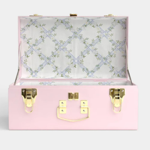 Mini Trunk - Beige | Petite Keepsake, MONOGRAM with initials