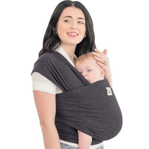 KeaBabies Original Baby Wraps Carrier, Baby Sling Carrier, Stretchy Infant Carrier for Newborn, Toddler (Mystic Gray)