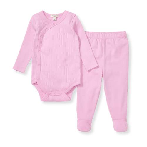 Wrap Front Baby Girl Bodysuit Set – Burt's Bees Baby