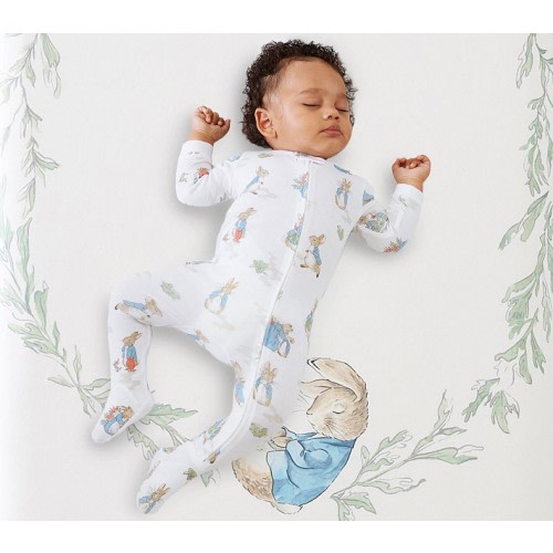 Beatrix Potter Picture Perfect Organic Cotton Crib Fitted Sheet