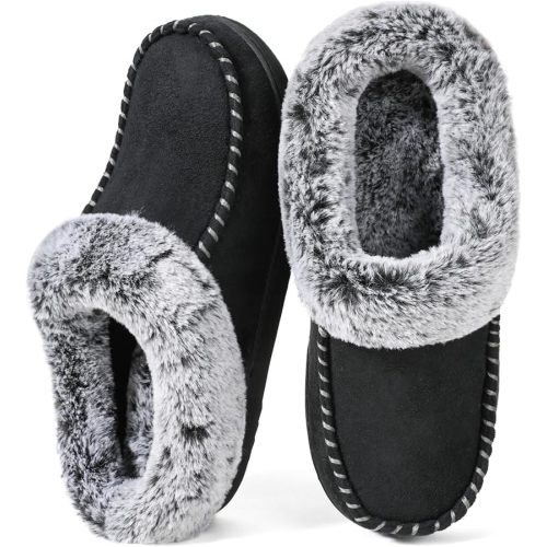 ULTRAIDEAS Women's Memory Foam Hard Bottom House Slippers