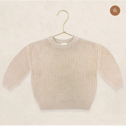 Knit Chunky Sweater - Tan