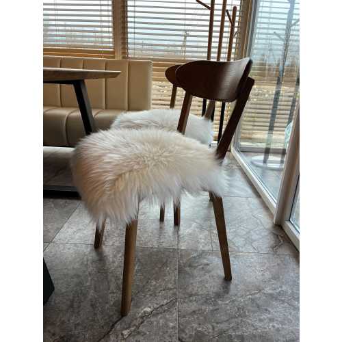 Sheepskin Chair Pad: Soft Wool Seat Cushion (16x16 inches)