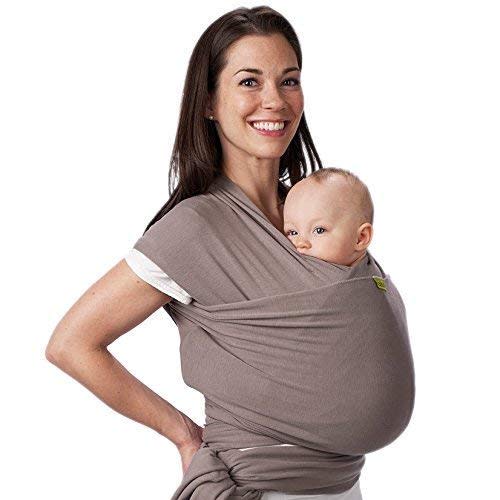 Boba Wrap Baby Carrier, Grey - Original Stretchy Infant Sling, Perfect for Newborn Babies and Children up to 35 lbs