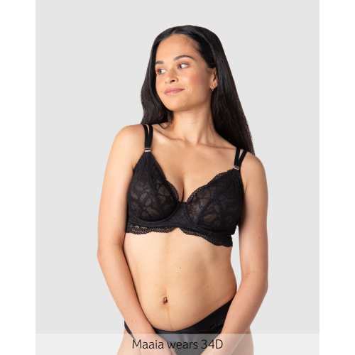 Heroine Plunge Nursing Bra - Black