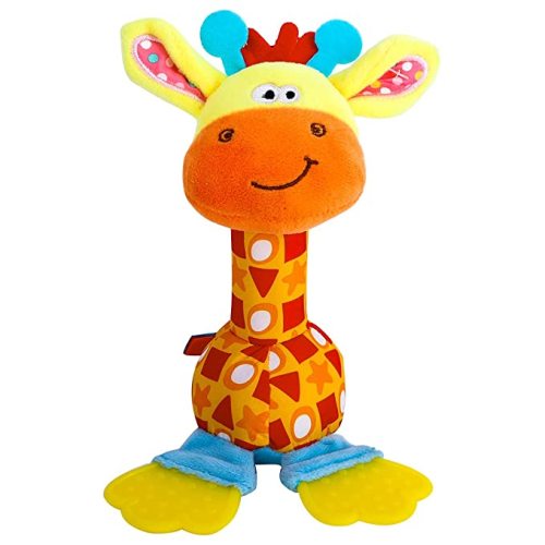 Baby Soft Rattles Shaker, Infant Developmental Hand Grip Baby Toys, Baby Sensory Learning Toys with Teether, Sounds for Baby and Stuff from 0-3-6-9 Months Old