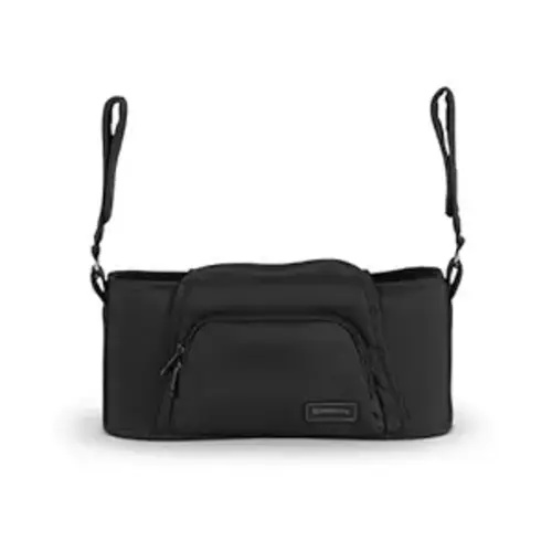 UPPAbaby Carry-All Parent Organizer – Easy Attach, Universal Fit – Multiple Compartments for Beverages, Snacks + Personal Items – Secure Zippered Pocket – Charcoal