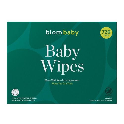 Biom Plant Based Hypoallergenic Baby Wipes - Fragrance Free - 720ct