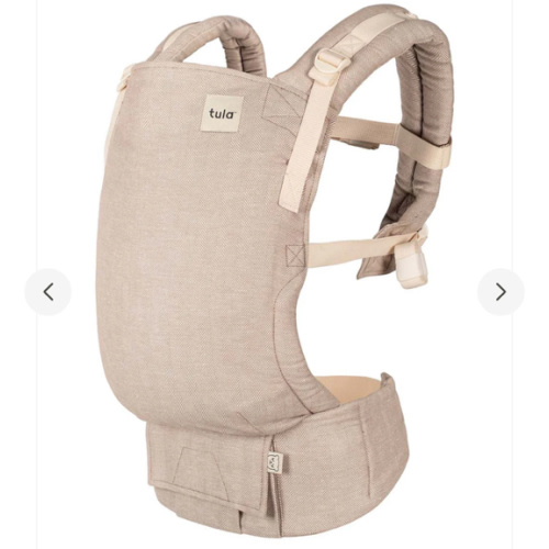 Linen Ergonomic Baby Carrier - Free-To-Grow Sand Tan – Baby Tula US