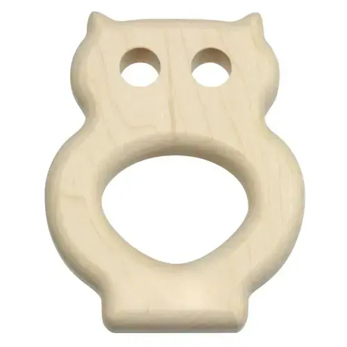 Wooden Owl Baby Teether