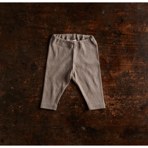 Finch Baby Leggings - Cotton Pointelle - Timber