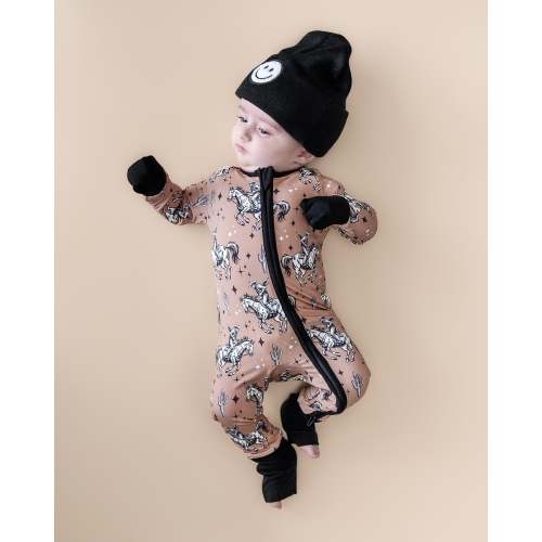 Bamboo Zip Romper | Desert Cowboy