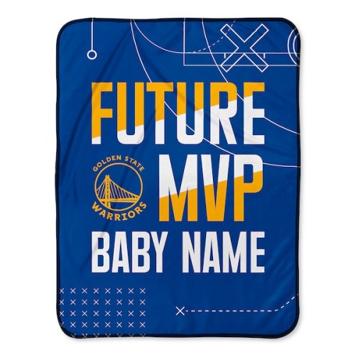 Golden State Warriors 30" x 40" Personalized Baby Blanket