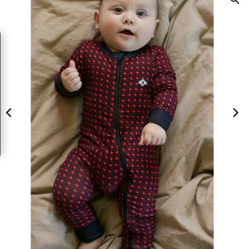 Baby Zip Up - Texas - Black & Red – BURLEBO