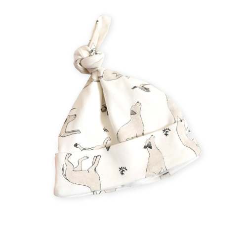 Organic Cotton Kai Labrador Design Knotted Hat for Babies - Baby Shower Gift Ideas