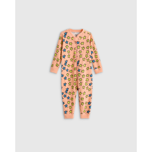 100% Organic Cotton One Piece Pajama - Baby in Multi Stars