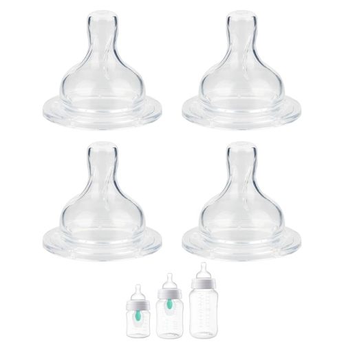 Silicone Nipple for Philips Avent Anti-Colic Baby Bottles, Flow 3, 3m+, Fast Flow, 4 Count