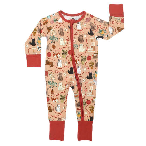 Cats Meow Bamboo Convertible Baby Pajamas – Emerson and Friends