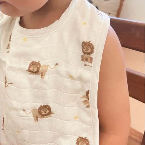 Bib Set, Elephant & Lion - Bamboo Little | Maisonette