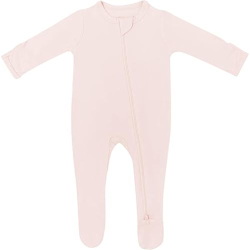 KYTE BABY Unisex Zipper Closure Footies, Rayon Made From Bamboo, 0-24 Months