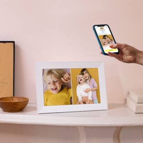 Aura Home - Aura Carver 10" Digital Wifi Photo Frame-Chalk - Chalk (Light)