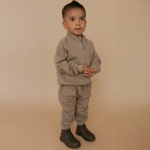 Organic Fleece Jogger Pants - Olive