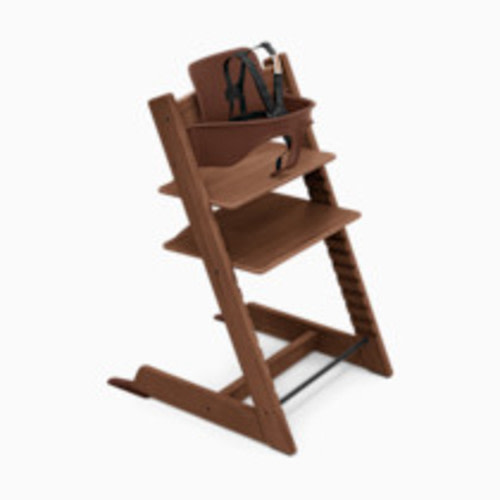 Stokke Tripp Trapp High Chair² - Oak Warm Brown W/ Black Harness