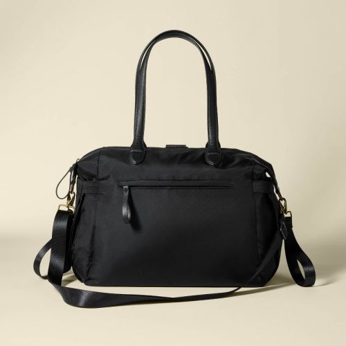 Soft Tote Solid Shoulder Backpack Diaper Bag - Black - Cloud Island™