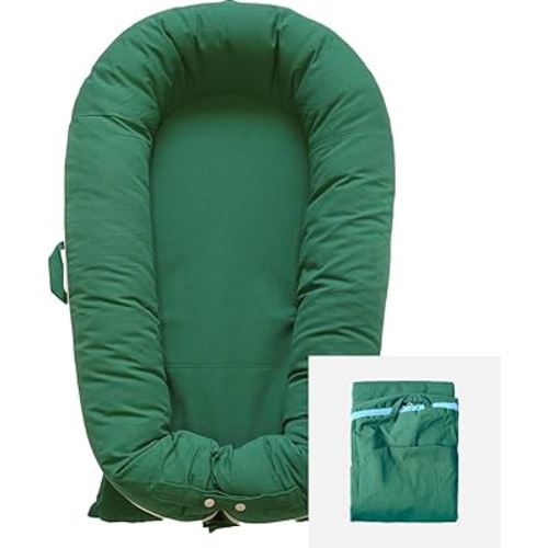 Deluxe Lounger Cover | 100% Cotton Baby Lounger Extra Cover for Dockatot Deluxe | Hypoallergenic Infant Baby Nest Replacement | Cover Only (Forest_Cotton)