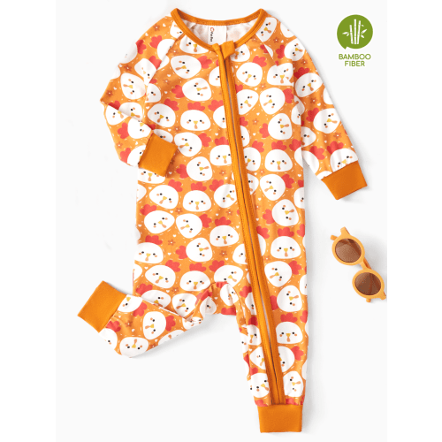 PatPat Baby Pajamas with Bamboo Viscose Footless Baby Sleep N Play Pajamas Zipper Sleeper for Newborn Infant Girls and Boys 9-12 Months