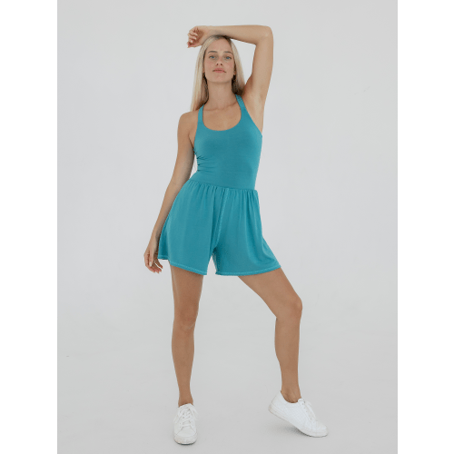 Lila Romper 2.0, Turquoise