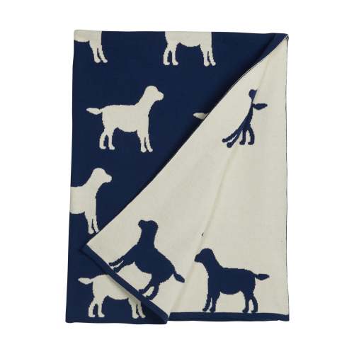 Nursery Blanket - Navy Lab
