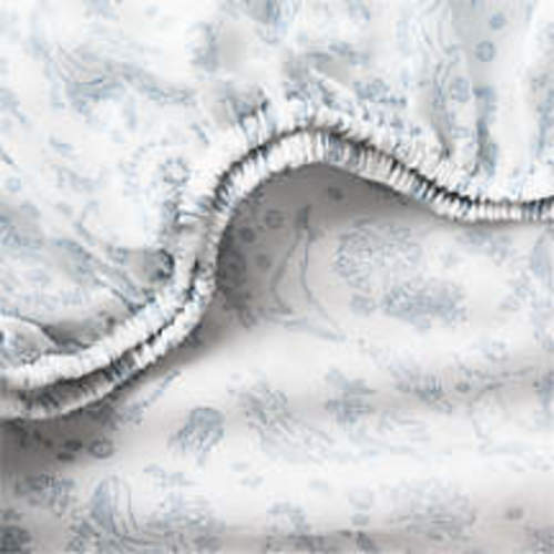 Supersoft Aquatic Life Organic Baby Crib Fitted Sheet