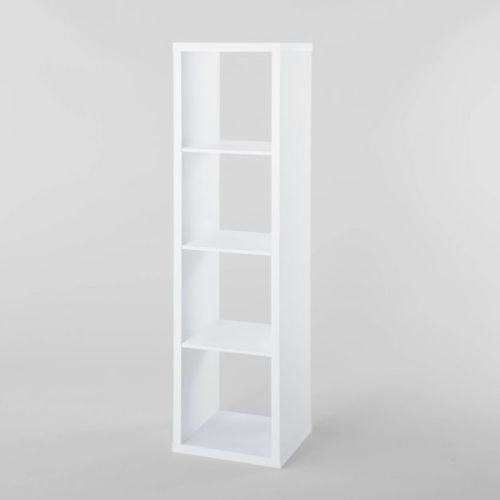 13'' 4 Cube Vertical Organizer White - Brightroom™
