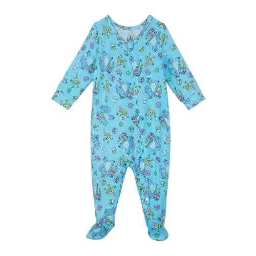 Monsters Inc Baby One-Piece Footed Blanket Sleeper, Sizes NB-9M
