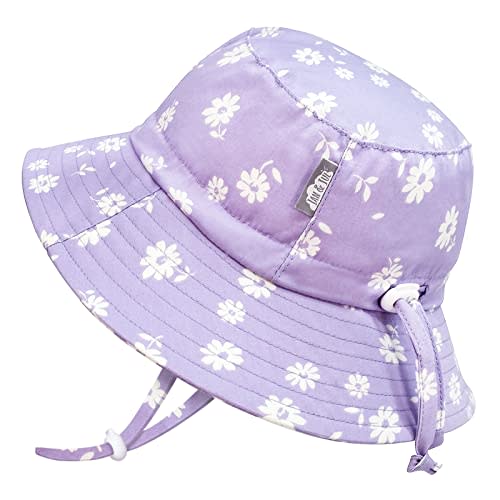 JAN & JUL Girls' Grow-with-Me Cotton Bucket Sun-Hats for Baby and Kids