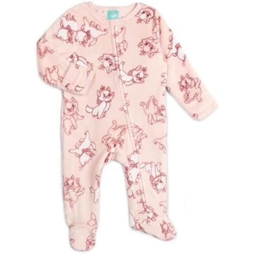 Disney Minnie Mouse Girls' Plush Fleece Footed Sleep and Play Coverall Newborn to Infant