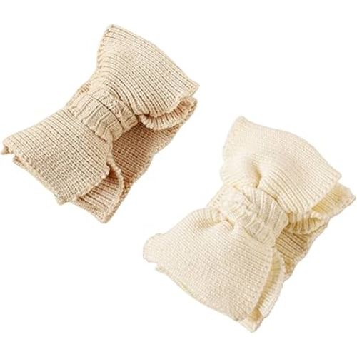 Baby Girl Topknot Headband for Baby Oversized Baby Bow Head Wrap Warm Knitted Hair Band for Toddler Kids