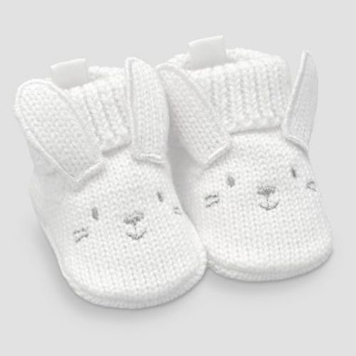 Carter's Just One You® Baby Bunny Slippers - White 0-12M