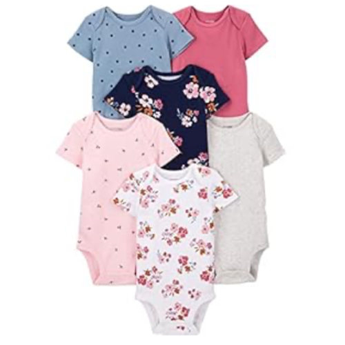 Simple Joys by Carter's Baby Girls 6 Pack Short Sleeve Bodysuit