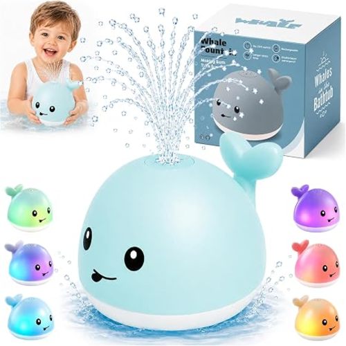 Gigilli Baby Bath Toys, Light Up Pool Water Bathtub Toy for Toddlers Babies
