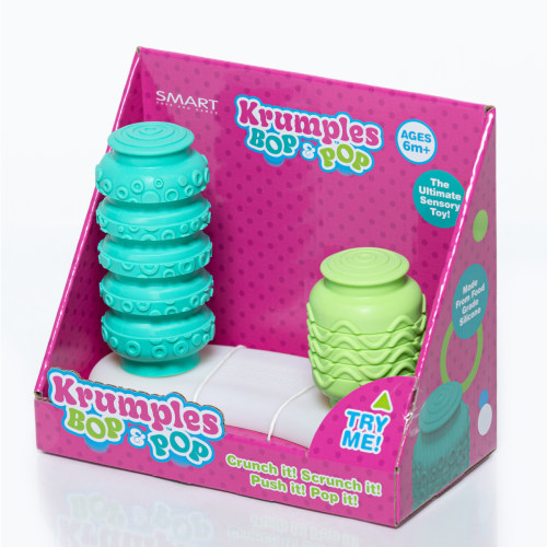 Krumples BOP & POP – Winner 2026 ASTRA Star - Sensory Silicone Baby To – Smart Toys and Games