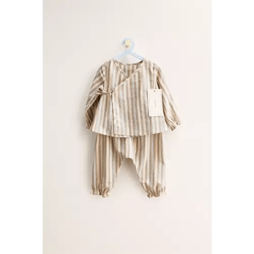 ZARA TIMELESS - STRIPED SET - taupe brown | ZARA United States